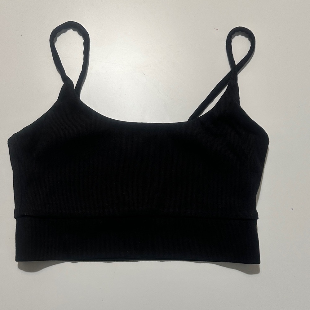Tribe Kelly Black Cropped Tank Bra